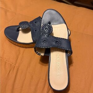 Jack Rogers Navy Blue Sandals